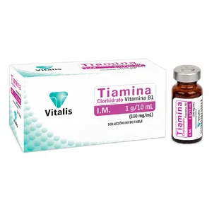 TIAMINA (VITAMINA B1)100 MG/ML SLN INY - CAJA x 10 VIALES x 10 ML C/U