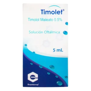 TIMOLET (TIMOLOL) 0.5% SLN OFT - FCO x 5 ML