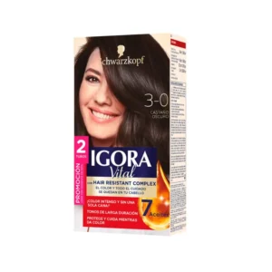 TINTURA IGORA VITAL 3-0 CASTAÑO OSCURO - FCO x 50 ML