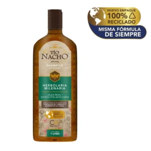 TIO NACHO SHAMPOO ANTI-CAIDA HERBOLARIA MILENARIA JALEA REAL + EXTRACTOS ANTI-CAIDA - RISTAS x 10 SACHETS x 18 ML C/U