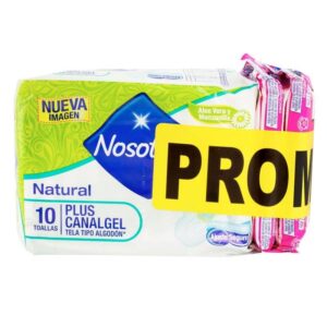 TOALLAS NOSOTRAS PLUS CANAL GEL + 2 EXTRA PROTECCION TIPO TELA - OFERTA ESP.