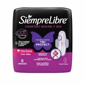 TOALLAS STAYFREE ADAPT NOCHE Y DIA CON ALAS - PQTE x 8 UND