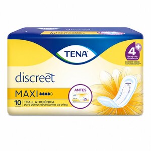 TOALLAS TENA MUJER MAXI - PQTE x 10 UND