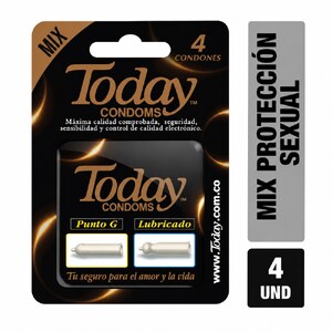 TODAY MIX - BLISTER x 4 - PACK x 2 TODAY LIBRICADO + 2 TODAY PUNTO G