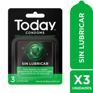 TODAY SIN LUBRICAR - BLISTER x 3 UND