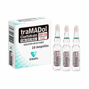 TRAMADOL 100 MG/2 ML SLN INY - CAJA x 10 AMP