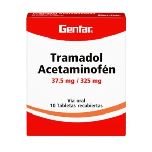 TRAMADOL 37.5 MG + ACETAMINOFEN 325 MG - CAJA x 10 TAB