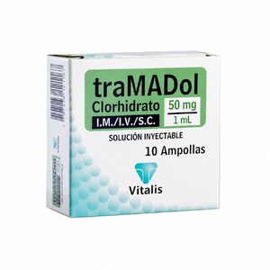 TRAMADOL 50 MG/ML SLN INY - CAJA x 10 AMP