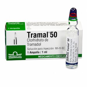 TRAMAL 50 MG/ML SLN INY - CAJA x 1 AMP