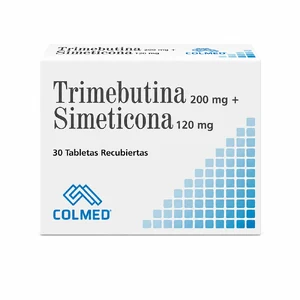 TRIMEBUTINA 200 MG + SIMETICONA 120 MG - CAJA x 30 TAB REC.