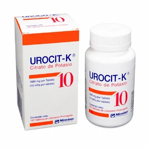 UROCIT K 1080 MG (10 mEq) - CAJA x 2 FCO x 14 TAB C/U