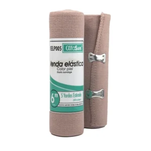 VENDA ELASTICA COLOR PIEL ALFA SAFE 6`*5 YDS x 1 UND