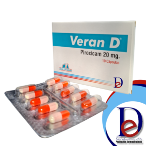 VERAN D 20 MG - CAJA x 10 CAP (PIROXICAM)
