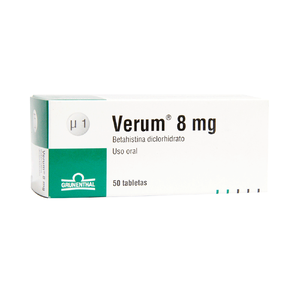 VERUM 8 MG - CAJA x 50 TAB