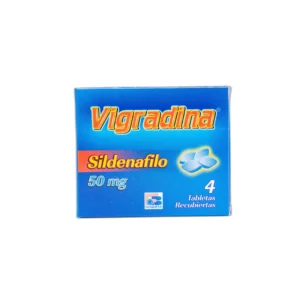 VIGRADINA 50 MG - CAJA x 4 TAB RECU