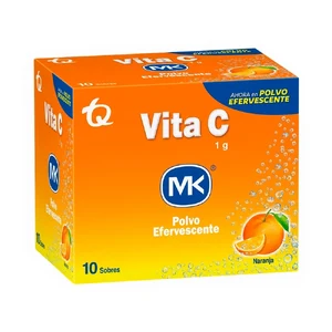 VITA C 1 G POLVO EFERVESC. - CAJA x 10 SOBRES - SABOR NARANJA