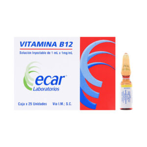 VITAMINA B12 1MG/1 ML SLN INY - CAJA x 25 AMP