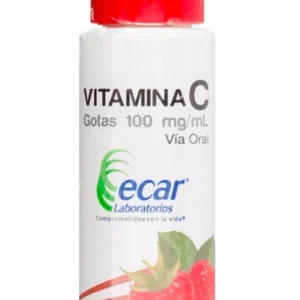 VITAMINA C 100 MG/ML GOTAS ORALES - FCO x 30 ML - SABOR A FRANBUESA