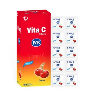 VITAMINA C 500 MG - CAJA x 100 TAB - CEREZA