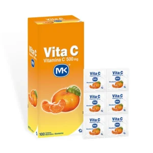 VITAMINA C 500 MG - CAJA x 100 TAB - MANDARINA