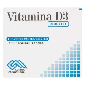 VITAMINA D3 2000 UI - CAJA x 100 CAPS BLANDAS