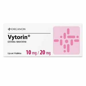 VYTORIN 10 MG/20 MG - CAJA x 14 TAB