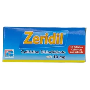 ZERIDIL 10 MG - CAJA x 10 TAB