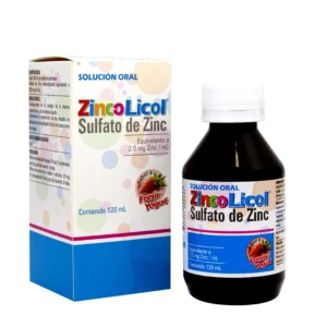 ZINCO x 120 ML SULFATO DE ZINC FRESA
