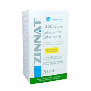 ZINNAT 250 MG/5 ML GRANUL SUSP. ORAL - FCO x 70 ML