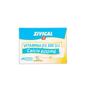 ZIVICAL D 600 MG/200 UI - CAJA x 20 TAB