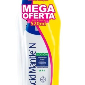 ACID MANTLE N LOCION - FCO x 400 ML- PAGUE 400 ML LLEVE 120 ML - GRATIS - MEGA OFERTA