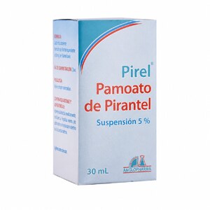 PIREL PIRANTEL PAMOATO 5% SUSP ORAL - FCO x 30 ML