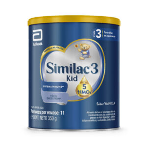 SIMILAC 3 KIDS PARA NIÑOS EN CRECIMIENTO 5 HMOS POLVO - LATA x 350 G - SABOR VAINILLA