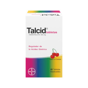 TALCID 500 MG - CAJA x 60 TAB - SABOR CEREZA