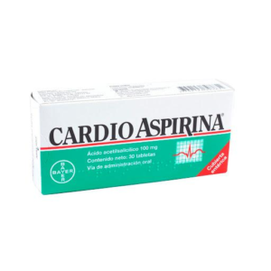 CARDIOASPIRINA 100 MG - CAJA x 30 TAB RECU ENTERICA