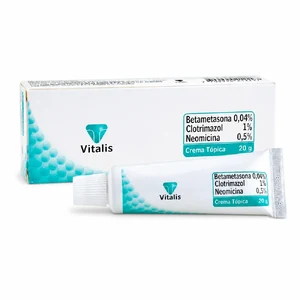 BETAMETASONA 0.04% + CLOTRIMAZOL 1% + NEOMICINA 0,5% CREMA TOP - TUBO 20 GR