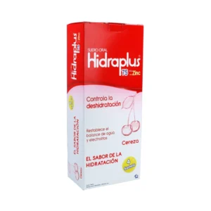 HIDRAPLUS 75 MEQ + ZINC SLN ORAL - CAJA x 4 SACHETS x 100 ML C/U - (400 ML) - SABOR CEREZA