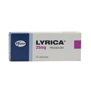 LYRICA 25 MG - CAJA x 30 CAP