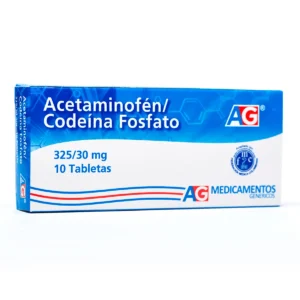ACETAMINOFEN 325 MG + CODEINA 30 MG - CAJA x 10 TAB