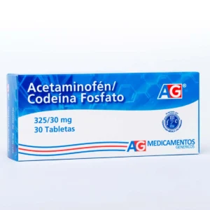 ACETAMINOFEN 325 MG + CODEINA 30 MG - CAJA x 30 TAB