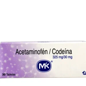 ACETAMINOFEN 325 MG + CODEINA 30 MG - CAJA x 30 TAB