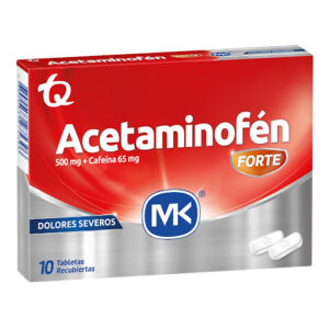 ACETAMINOFEN FORTE 500MG+CAFEINA 65MG CX10TB RECUBIERTA (TECNOQUIMICAS) - TECNOQUIMICAS