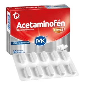 ACETAMINOFEN FORTE 500MG+CAFEINA 65MG CX30TB RECUBIERTA (TECNOQUIMICAS) - TECNOQUIMICAS