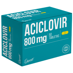 ACICLOVIR 800 MG CX50 TB (LAPROFF) - LAPROFF