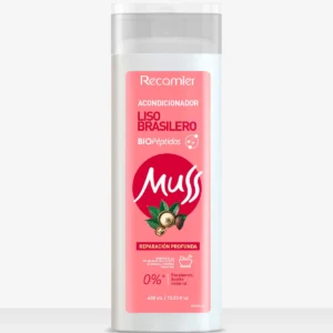 ACONDICIONADOR MUSS LISO BRASILERO CON BIOPEPTIDOS REPARACIÓN PROFUNDA - FCO x 400 ML