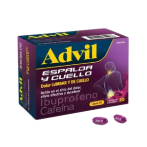 ADVIL LIQUID FILL ESPALDA Y CUELLO CX20 CAP BLANDA (IBUPROFENO+CAFEINA) - HALEON COLOMBIA S.A.S