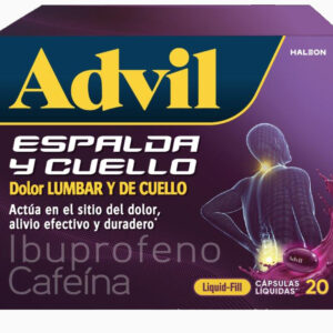 ADVIL LIQUID FILL ESPALDA y CUELLO 400 MG/65 MG - CAJA x 20 CAPS LIQUIDAS