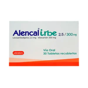 (ALENCAL IRBE) LEVOAMLODIPINO/IRBESARTAN 2,5 MG/ 300 MG - CAJA x 30 TAB