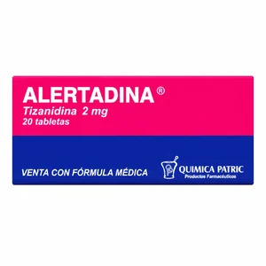 ALERTADINA 2MG CX20TAB (TIZANIDINA) (QUIMICA PATRIC) - QUIMICA PATRIC