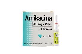 AMIKACINA 500 MG/2 ML SLN INY - CAJA x 10 AMP